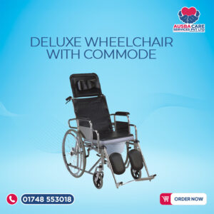Deluxe Wheelchair with Commode