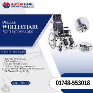 Deluxe Wheelchair with Commode 2025